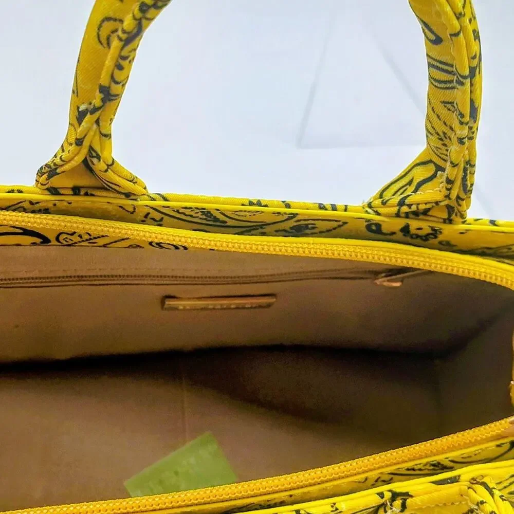 Bandana print canvas medium tote